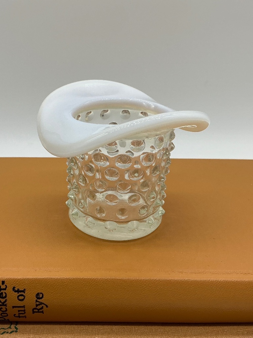 Fenton Hobnail Toothpick Match holder